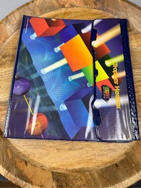 Vintage 1995 Mead Trapper Keeper Designer Series Retro Binder Folder
